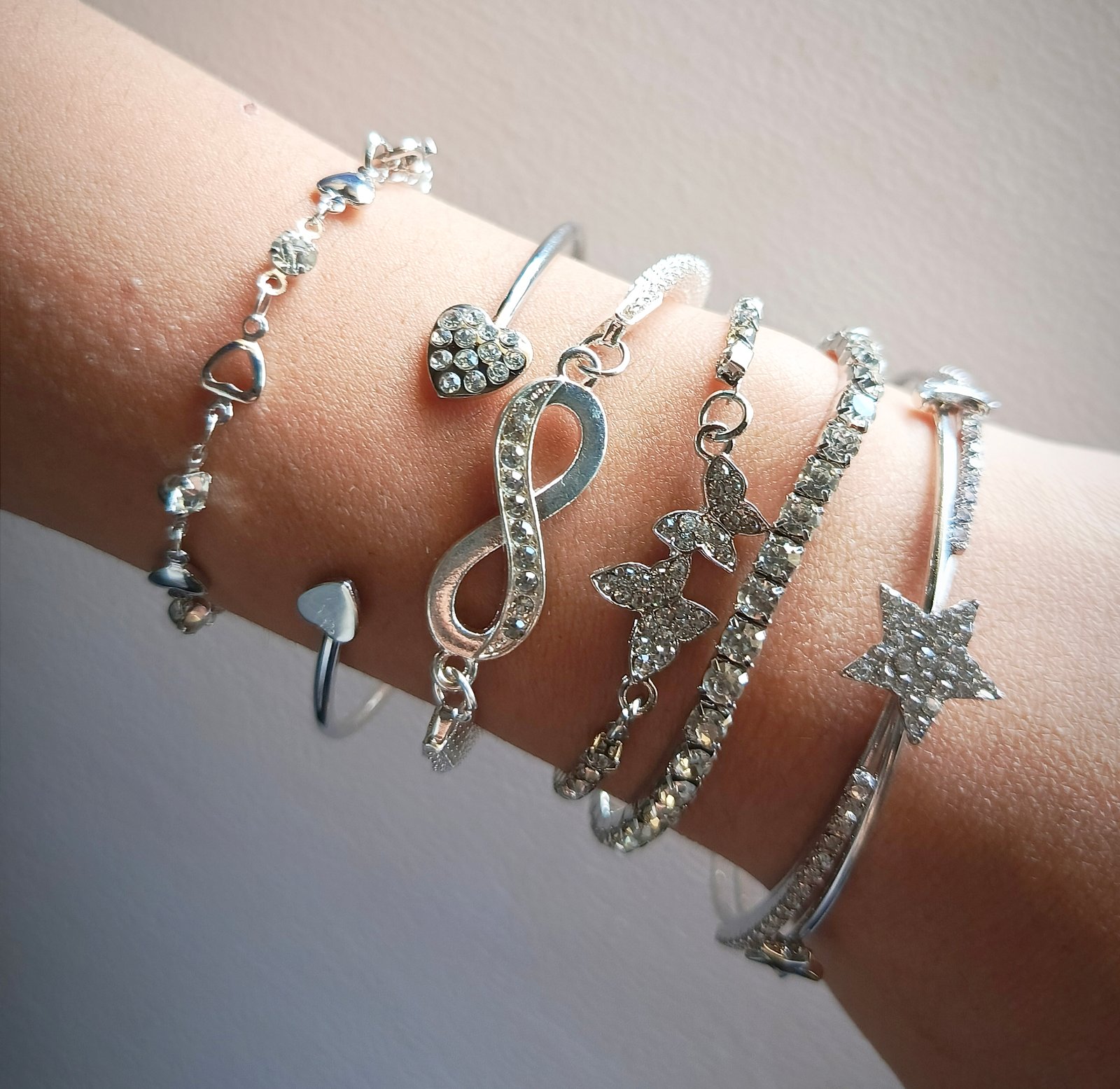 Conjunto de pulseras y esclavas x6